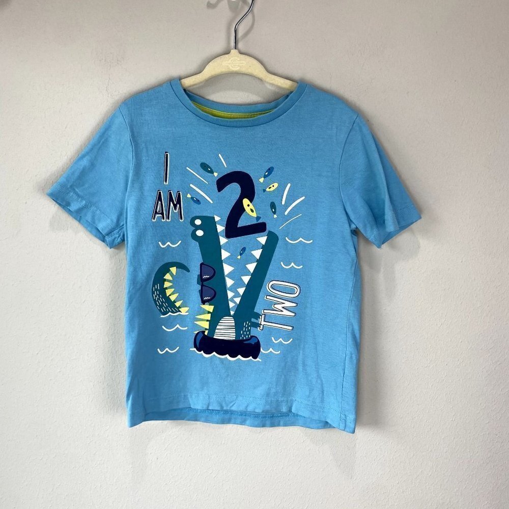 Tu Blue Alligator Birthday 2 Tee 2-3